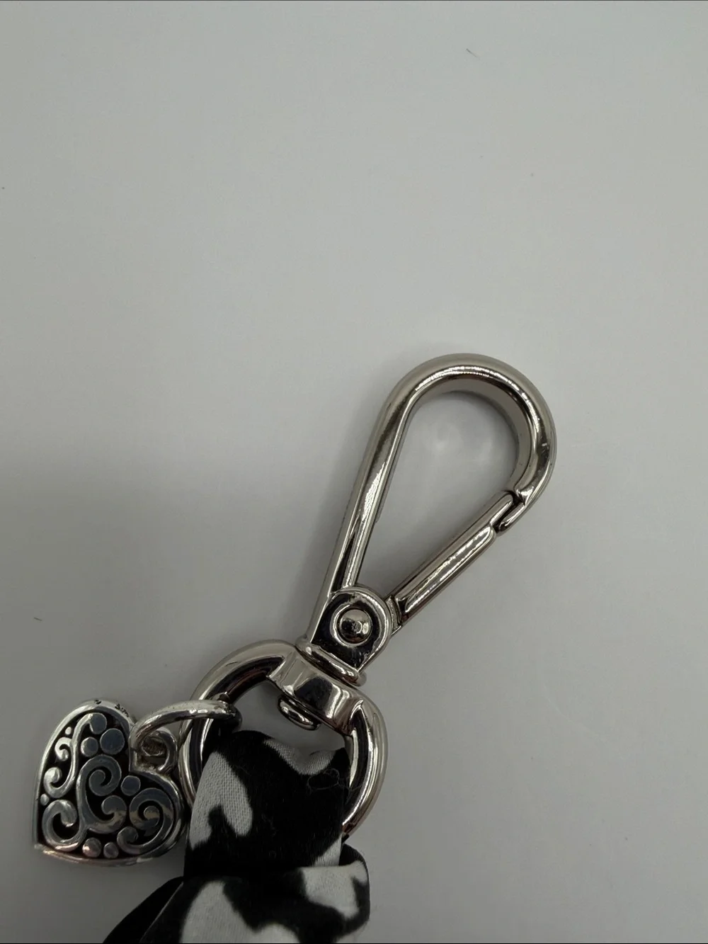 Brighton Fashionista Open Hearts Scarf Keychain or Purse Charm